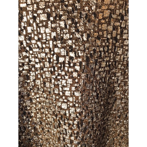 TWELFTH STREET by CYNTHIA VINCENT Silver Metallic Shift MIni Dress Size Medium - Picture 7 of 8